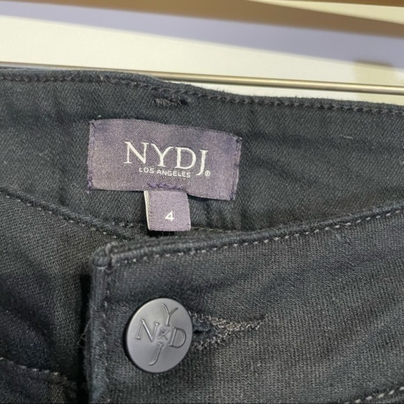 NYDJ Black Pants High Rise Not Your Daughters Jeans Sz 4 Alina Convertible Ankle - Picture 6 of 11